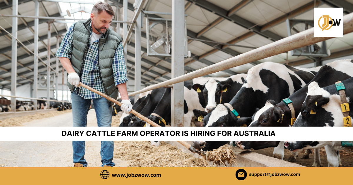 DAIRY CATTLE FARM OPERATOR is hiring in Koyuga, VIC, Australia! Earn $68,864+ pa in a full-time role. Apply by Aug 8, 2025!
